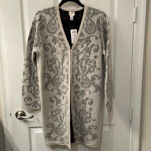 Chico’s Elsa Cardigan Sweater Pattern size 1 NWT